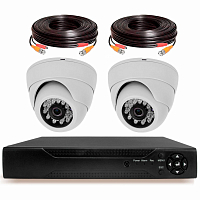 Комплект видеонаблюдения AHD 2Мп Ps-Link KIT-A202HD / 2 камеры — фото товара