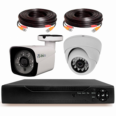 Комплект видеонаблюдения AHD 2Мп Ps-Link KIT-B202HD / 2 камеры — детальное фото