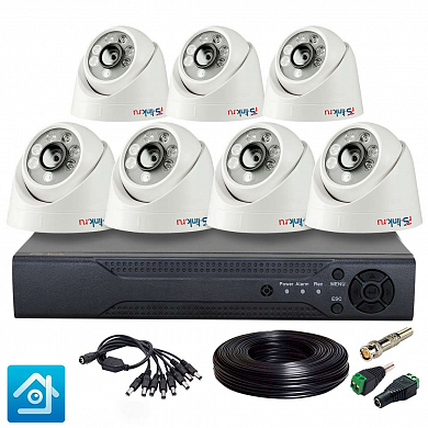 Комплект видеонаблюдения AHD 5Мп Ps-Link KIT-A507HD / 7 камер — детальное фото
