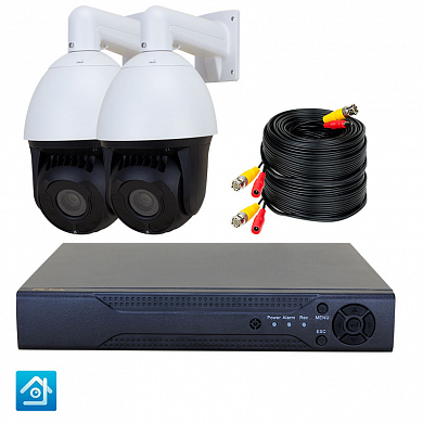Комплект видеонаблюдения AHD 2Мп Ps-Link KIT-RTI202HD / 2 камеры / PTZ — детальное фото