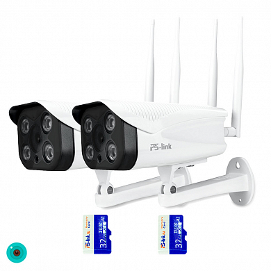 Комплект видеонаблюдения WIFI Ps-Link KIT-XME302-WIFI / 3Мп / 2 камеры — детальное фото