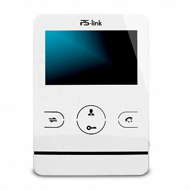 Видеодомофон проводной Ps-Link PS-402DP Белый с экраном 4,3" — детальное фото