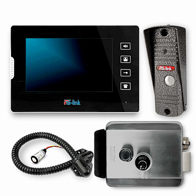 Комплект видеодомофона с электромеханическим замком Ps-Link KIT-VDI33T-SS — детальное фото