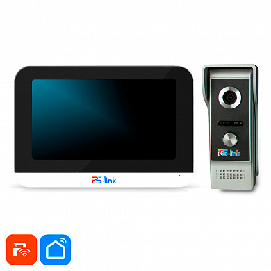 Комплект проводного видеодомофона Ps-Link-DB10  с WIFI модулем и Ethernet — детальное фото