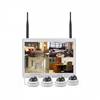 Комплект видеонаблюдения WIFI 2Мп Ps-Link VK-N8104D20-W / 4 камеры — детальное фото