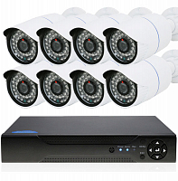 Комплект видеонаблюдения IP Ps-Link KIT-C208IP / 2Мп / 8 камер — фото товара