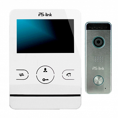 Комплект видеодомофона с вызывной панелью Ps-Link KIT-402DPW-207CR-S — детальное фото