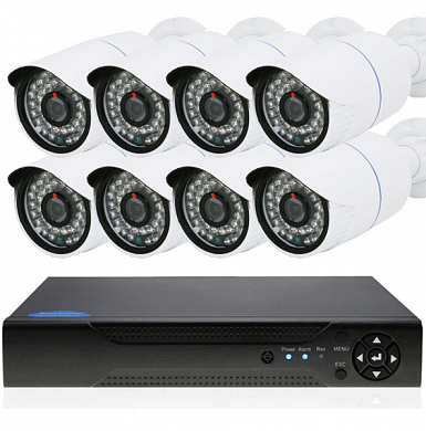 Комплект видеонаблюдения IP Ps-Link KIT-C208IP / 2Мп / 8 камер — детальное фото