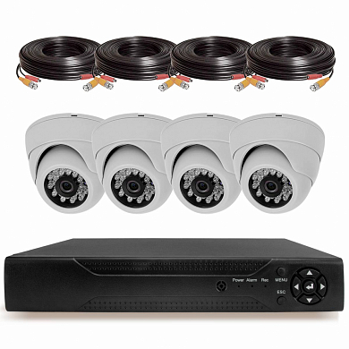 Комплект видеонаблюдения AHD 8Мп Ps-Link KIT-A804HD / 4 камеры — детальное фото