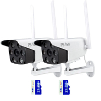 Комплект видеонаблюдения WIFI Ps-Link KIT-XMS302-WIFI / 3Мп / 2 камеры — фото товара