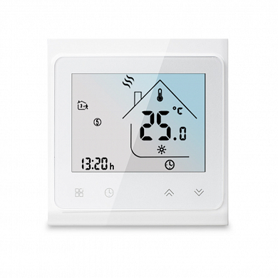 Умный термостат WIFI Ps-Link BHT-002 16А для теплого пола белый — детальное фото