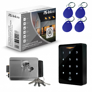 Комплект СКУД WIFI на одну дверь Ps-Link KIT-CH1-SSM / кодовая панель / эл. механический замок / RFID — детальное фото