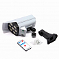 Муляж уличной видеокамеры YG-1575 с прожектором, датчиком движения, солнечной панелью, мигающим led огнем