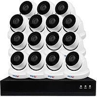 Комплект видеонаблюдения IP Ps-Link KIT-A815IP-POE / 8Мп / 15 камер / питание POE — фото товара