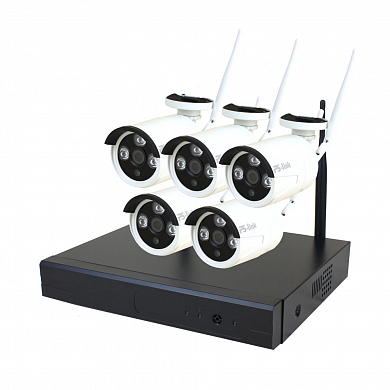 Комплект видеонаблюдения WIFI 3Мп Ps-Link C305W 5 камер для улицы — детальное фото