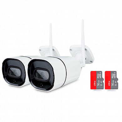 Комплект на 2 WIFI камеры видеонаблюдения 3Мп PST XMD302 — детальное фото