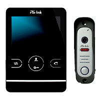 Комплект видеодомофона с вызывной панелью Ps-Link KIT-402DPB-206CR-S — фото товара