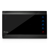 Видеодомофон проводной Ps-Link PS-706DP-FHD Черный с экраном 7" реле ворот интеркомом — фото товара