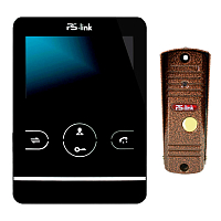 Комплект видеодомофона с вызывной панелью Ps-Link KIT-402DPB-201CR-С — фото товара