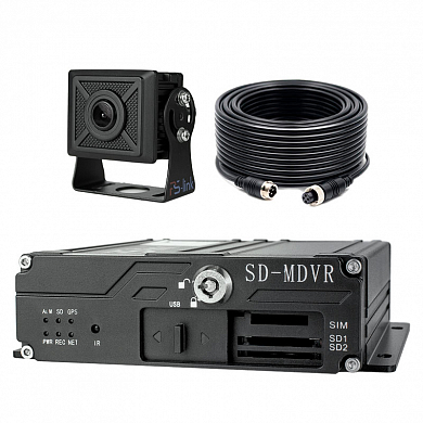 Система видеонаблюдения для транспорта Ps-Link KIT-TR09-SD / 1 камера / SD — детальное фото