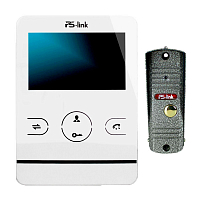 Комплект видеодомофона с вызывной панелью Ps-Link KIT-402DPW-201CR-S — фото товара