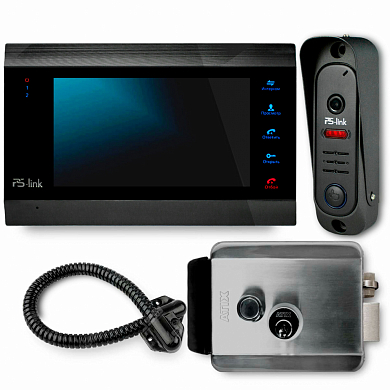 Комплект видеодомофона с электромеханическим замком Ps-Link KIT-706DP-SS — детальное фото