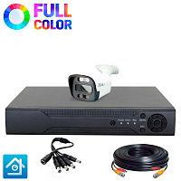 Комплект видеонаблюдения AHD 8Мп Ps-Link KIT-C801HDC / 1 камер / FullColor — фото товара