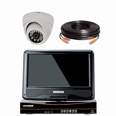 Комплект видеонаблюдения AHD 2Мп Ps-Link KIT-A9201HD / 1 камера / монитор — детальное фото