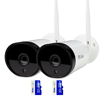 Комплект видеонаблюдения WIFI Ps-Link KIT-XMJ302-WIFI / 3Мп / 2 камеры — фото товара