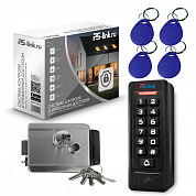 Комплект СКУД на одну дверь Ps-Link KIT-C1EM-SSM / эл. механический замок / кодовая панель / RFID — фото товара