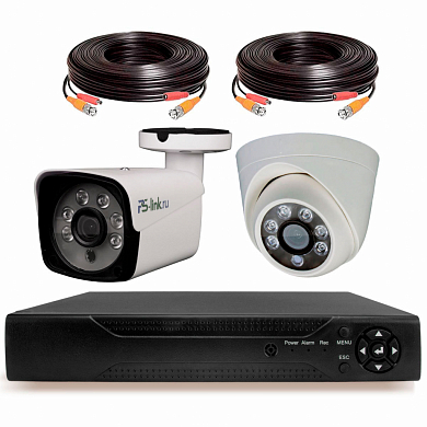 Комплект видеонаблюдения AHD 5Мп Ps-Link KIT-B502HD / 2 камеры — детальное фото