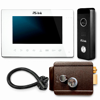 Комплект видеодомофона с электромеханическим замком Ps-Link KIT-714TDP-MB / WIFI — детальное фото