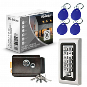 Комплект СКУД на одну дверь Ps-Link KIT-S601EM-WP-B / эл. механический замок / кодовая панель / RFID — фото товара