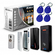 Комплект СКУД на одну дверь Ps-Link KIT-M010EM-WP-P-180  / эл. магнитный замок 180кг / 2 считывателя RFID — фото товара