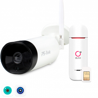 Комплект видеонаблюдения 4G Ps-Link KIT-XMJ301-4G / 3Мп / 1 камера — детальное фото