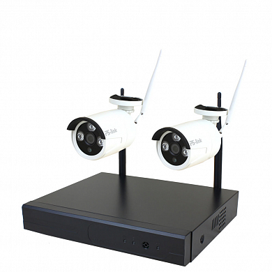 Готовый комплект WiFi видеонаблюдения на 2 уличных 2Mp камеры PST N4102W20-W — детальное фото