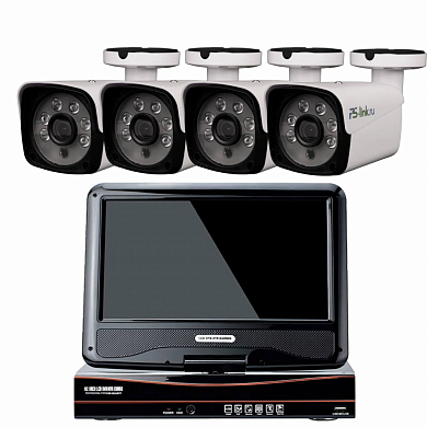 Комплект видеонаблюдения AHD 2Мп Ps-Link KIT-C9204HD / 4 камеры / монитор — детальное фото