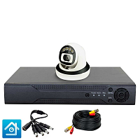 Комплект видеонаблюдения AHD 8Мп Ps-Link KIT-A801HDC / 1 камер / FullColor — фото товара