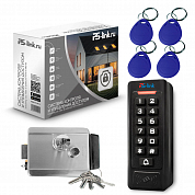 Комплект СКУД на одну дверь Ps-Link KIT-C1EM-CH / эл. механический замок / кодовая панель / RFID — фото товара