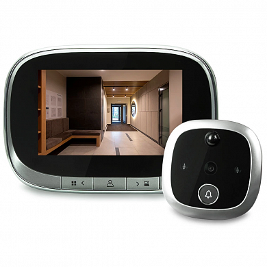 Видеоглазок в дверь с записью на SD карту, звонком и датчиком движения PS-link SF550 — детальное фото
