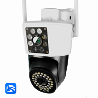 Камера видеонаблюдения 4G 2x2Мп Ps-Link PS-GBC20 / 2 объектива / поворотная — фото товара
