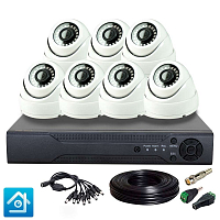 Комплект видеонаблюдения AHD 2Мп Ps-Link KIT-A207HD / 7 камер — фото товара
