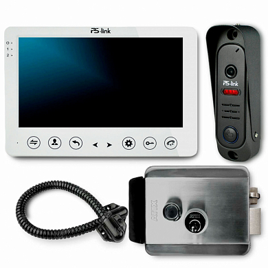 Комплект видеодомофона с электромеханическим замком Ps-Link KIT-715DP-SS — детальное фото