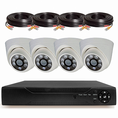 Комплект видеонаблюдения AHD 5Мп Ps-Link KIT-A504HD / 4 камеры — детальное фото