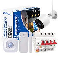 Комплект умного дома "Охрана, видеонаблюдение, управление питанием" Ps-Link PS-1215 — фото товара