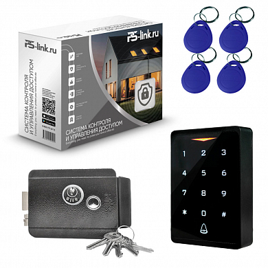 Комплект СКУД WIFI на одну дверь Ps-Link KIT-CH1-G / кодовая панель / эл. механический замок / RFID — детальное фото