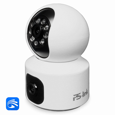 Камера видеонаблюдения WIFI 2Мп Ps-Link PS-G100C / 2 объектива / поворотная / LED — детальное фото