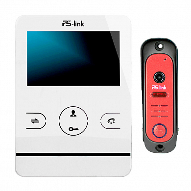 Комплект видеодомофона с вызывной панелью Ps-Link KIT-402DPW-206CR-R — детальное фото