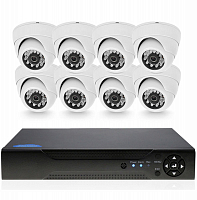 Комплект видеонаблюдения IP Ps-Link KIT-A208IP / 2Мп / 8 камер — фото товара