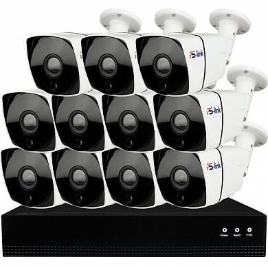 Комплект видеонаблюдения IP Ps-Link KIT-C811IP-POE / 8Мп / 11 камер / питание POE — детальное фото
